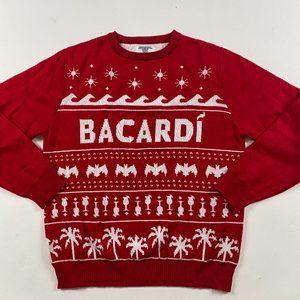 Bacardi Rum Ugly Christmas Sweater Adult Medium Men's Women's Holiday Acrylic